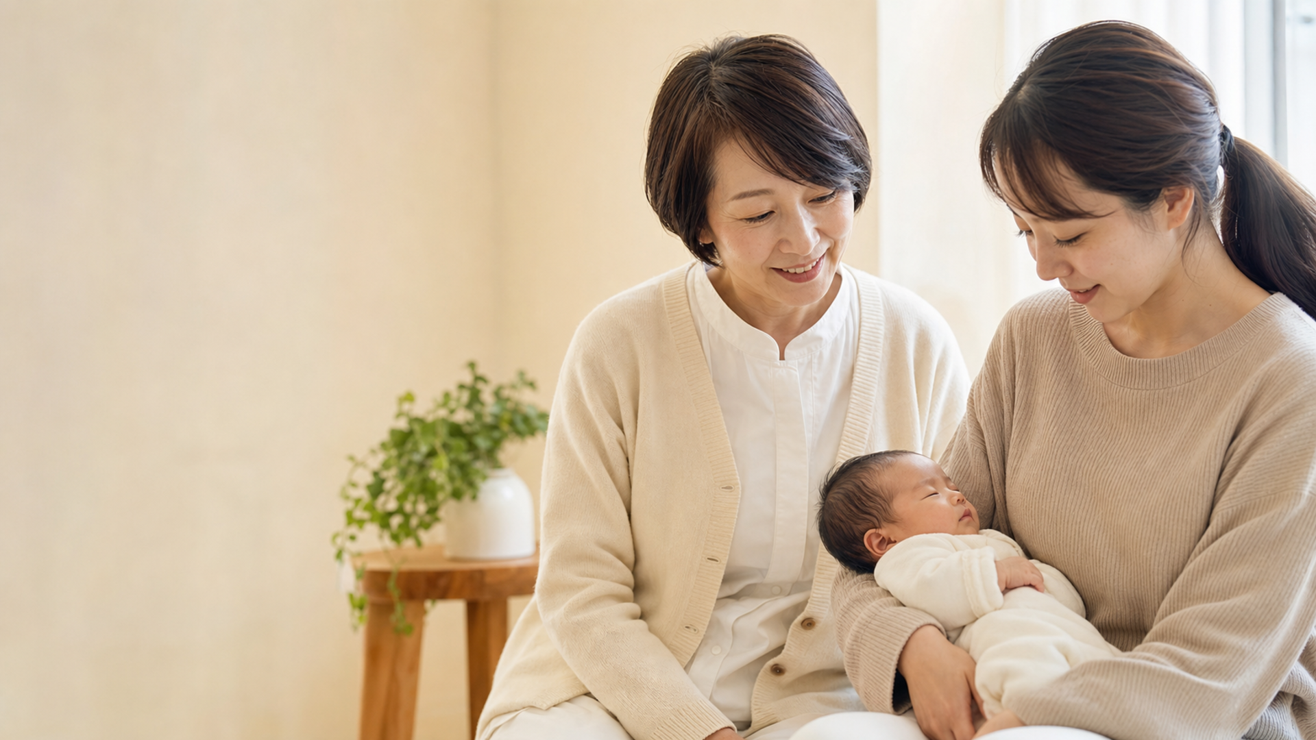 助産師との相談シーン